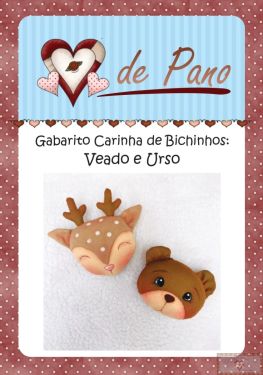 GABARITO PARA ROSTINHO DE BICHINHOS II - VEADO E URSO