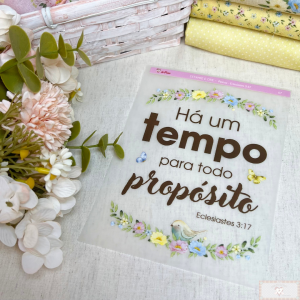 Estampe e Crie "PÁSCOA" - Eclesiastes 3:17 (1 Cartela)