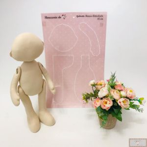 GABARITO PARA CORPINHO ARTICULADO G (45 CM) - MENINA