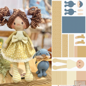 OCRE Cachorro - Painel PET Dolls CA3618 - Faz 1 BONECA + 1 BICHINHO!
