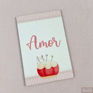 Mini Quadro Especial MDF - "Costure Sonhos - Amor"