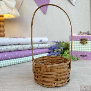 Cesta de Vime Alça Longa - Escura (1UN)