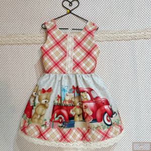 Apostila Digital - Vestido Boas Festas Infantil (tam 6 e 8)