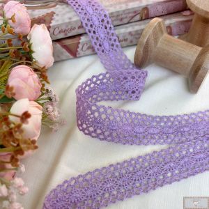 RN454 - Renda de Algodão Country LAVANDA (LARGURA - 3cm)