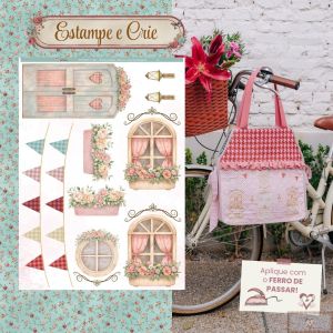 Estampe E Crie - Casa Aconchegante 16 - Bolsa "Meu Lar!"