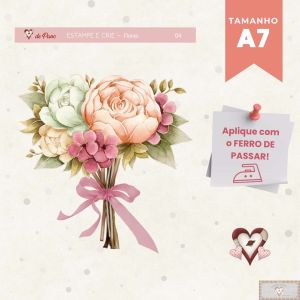 Estampe e Crie PP - Flores - 04