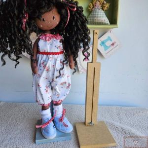 Suporte para Boneca ARTICULÁVEL em MDF CRU - (1UN)