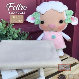 FELTRO SANTA FÉ - BEGE PALHA (COR 72) - 50 X 70 CM