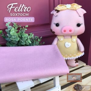 FELTRO SANTA FÉ - ROSA POENTE (50 X 70 CM)