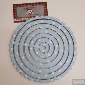 RÉGUA DE FORMA CIRCULO - AZUL