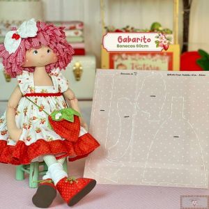 Gabarito para Corpinho Frutinhas - Helena (60CM)