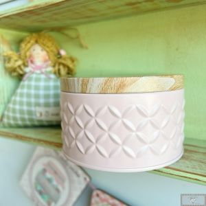 Latinha Rosa com Tampa P - 10x6cm (1UN)