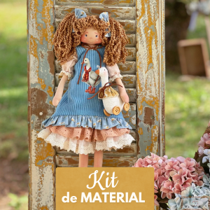 Boneca Paty - KIT DE MATERIAL (Sem Projeto!)