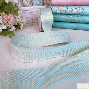 Fita Chevron Lurex 38MM - VERDE - MT