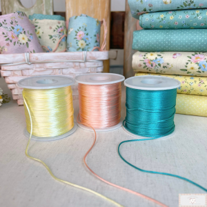 Combo Cordão de Cetim 1MM "Páscoa" - 5 MT de cada cor!