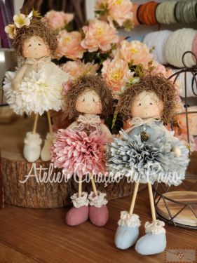PROJETO VIA CORREIO - MINI BONECA FLOR