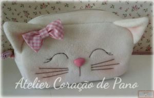 PROJETO VIA CORREIO - NECESSAIRE GATINHA