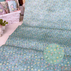 Tecido Tricoline Digital FLORENCE 94470-02 - Floral P - Verde - 50CM