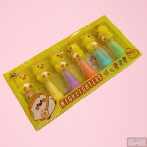 Combo Marca Texto Pintinhos - 1 Estojo!