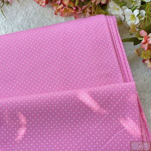 TEC315 - Tecido Tricoline 50CM - POÁ CLÁSSICO - Rosa Chiclete - MT  