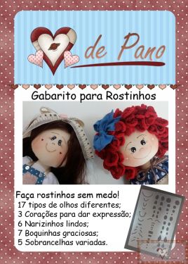 GABARITO PARA ROSTINHO I - FAÇA SEM MEDO
