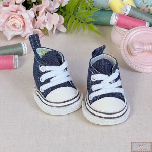Par de Tênis para Boneca - JEANS (7,5CM)