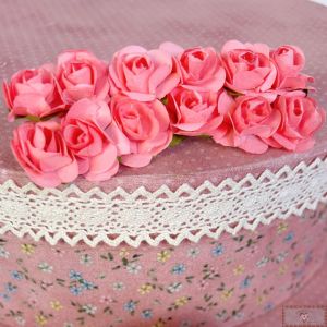 Mini Rosa de Papel - ROSA (12UN)