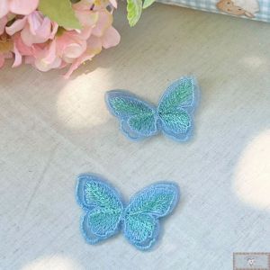 Aplique Borboleta 4CM - Azul Gracinha (2UN)