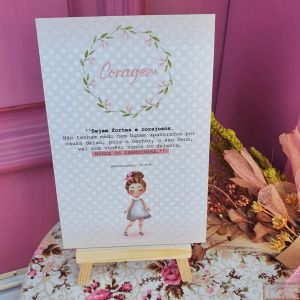 MINI QUADRO ESPECIAL MDF - "CORAGEM"