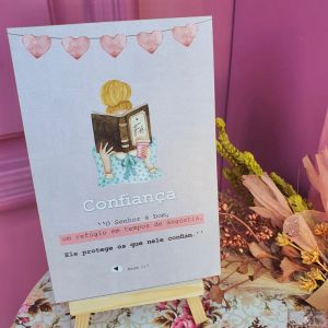 MINI QUADRO ESPECIAL MDF - "CONFIANÇA"