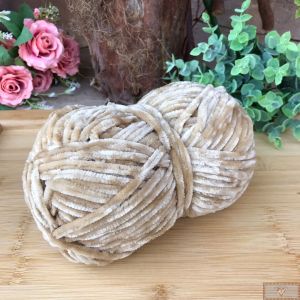 NOVELO LÃ VELUDO MOLHADO CREME - 100G