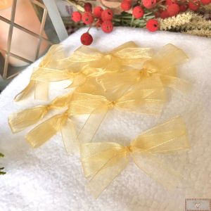 COMBO 10 LAÇOS DE VOAL - DOURADO (6CM)
