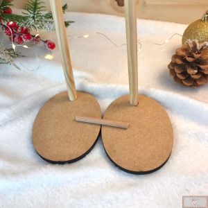 BP26 - BASE DE PERNINHAS 26CM EM MDF - 1PAR