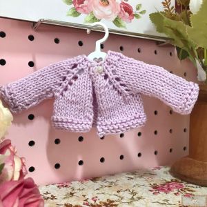 Casaquinho de Crochê BONECA COMIGO! - (1UN) - Lilás