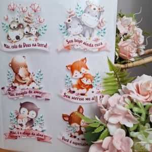Estampe e Crie - Mamães Bichinhos (6UN)